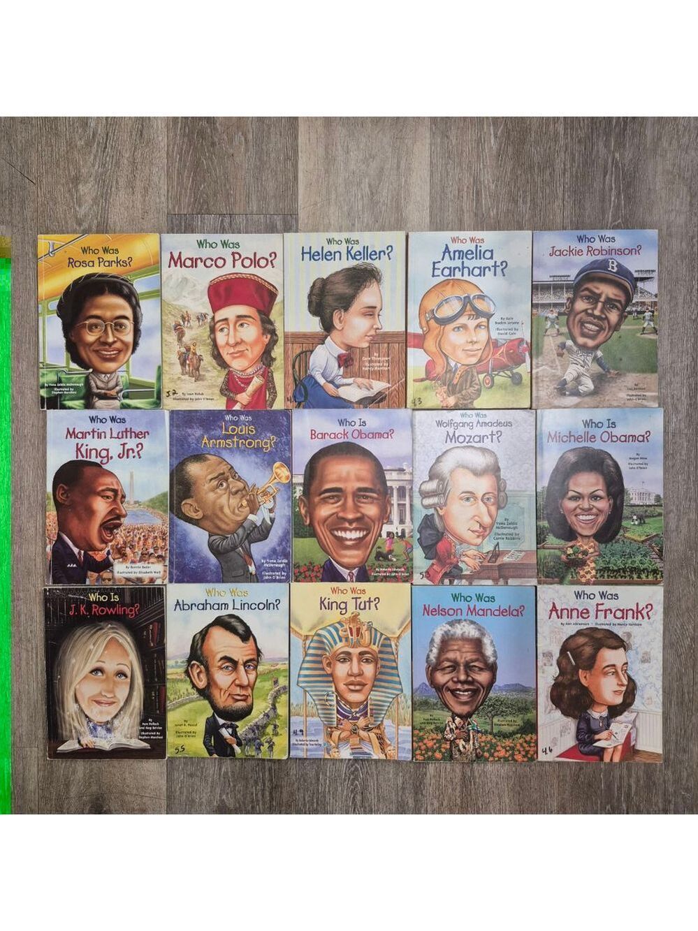 Grosset & Dunlap Multi Who Was/is Biography Book 14 Set
